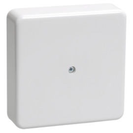 Коробка распаячная для о/п 75х75х20мм, слон. кость, КМ, IEK UKO10-075-075-020-K32-E