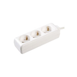 Удлинитель 3 места, 2Р+PЕ/5м, 3х1мм2, 16А/250В, IEK WYP10-16-03-05-Z-N