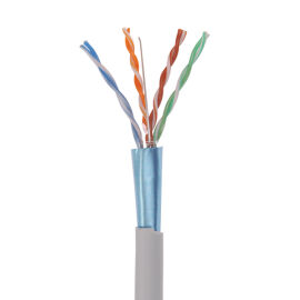Кабель FTP 4 пары, Кат.5e, внутр., 0,45мм, PVC, серый, 305м, ШПД, ITK BC1-C5E04-311