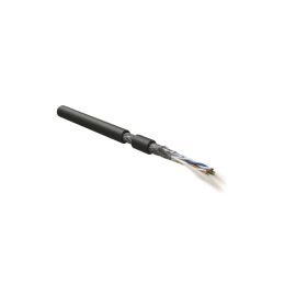 Кабель SF/UTP 3 пары, внутр., 0,60мм, PVC, черный, 500м, Hyperline RS-SF-3x2x24/7-PVC-BK-500