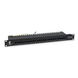 Патч-панель 1U, 19", 25хRJ-11(6P4C), UTP, Dual IDC, телефон. раскладка, Cabeus PL-25-TEL-Dual IDC 