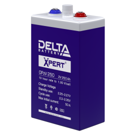 Батарея аккумуляторная OPzV 250, Xpert (2В, 250Ач), DELTA 4614010280010