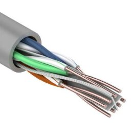 Кабель UTP 4 пары, Кат.6, внутр., 0,57мм, CCA, PVC, серый, 305м, PROconnect 01-0047-3