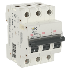 Выключатель автоматический ARMAT M06N 3P C 16А, IEK AR-M06N-3-C016