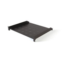 Полка угловая 19", 1U, 440х250мм, перфорированная, черная, Hyperline TAL3-1U-250-RAL9005