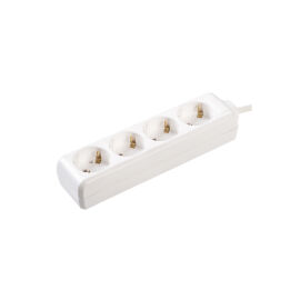 Удлинитель 4 места, 2Р+PЕ/5м, 3х1мм2, 16А/250В, IEK WYP10-16-04-05-Z-N