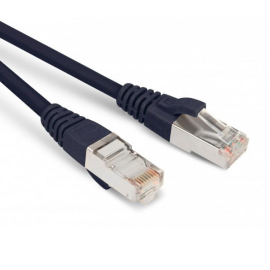 Патч-корд SF/UTP 4 пары, Кат.6, 2хRJ45, 9м, черный, LSZH, Hyperline PC-LPM-SFTP-RJ45-RJ45-C6-9M-LSZH-BK