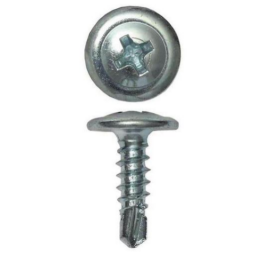 Саморез с пресс-шайбой 4.2x19 со сверлом, DKC CM274019