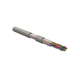 Кабель UTP 10 пар, Кат.3, внутр., 0,51мм, LSZH, серый, 500м, Hyperline UUTP10-C3-S24-IN-LSZH-GY
