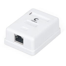 Розетка компьютерная RJ-45, Кат.6, экран., одинарная, внешняя, Cabeus WS-8P8C-Cat.6-SH-1