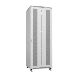 Шкаф напольный 19" 47U 800х800х2277мм, передн. и задн.перфор. двери, серый, Cabeus ND-05C-47U80/80