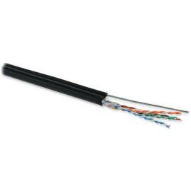 Кабель UTP 4 пары, Кат.5e, внеш., 0,51мм, PE, чёрный, 500м, Hyperline UUTP4-C5E-S24-2SW-OUT-PE-BK-500