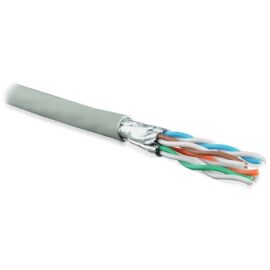 Кабель FTP 4 пары, Кат.6a, внутр., 0,57мм, LSZH, серый, 500м, Hyperline UFTP4-C6A-S23-IN-LSZH-GY-500