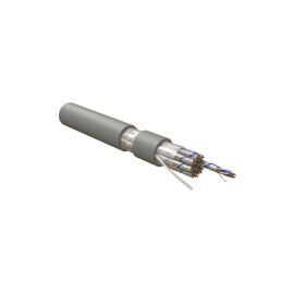 Кабель UTP 50 пар, Кат.5, внутр., 0,51мм, LSZH, серый, 500м, Hyperline UUTP50W-C5-S24-IN-LSZH-GY