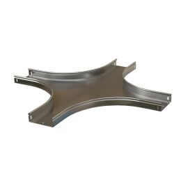 Ответвитель Х-образный горизонт. плавный 400х80хR100х0,8мм, Hyperline RST-CXS-400-80-0,8-R100-SZ