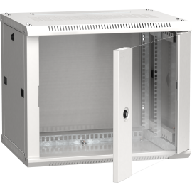 Шкаф настенный 19", 6U, 600х450мм, стекл. дверь, серый, LINEA W, ITK LWR3-06U64-GF НЕКОНДИЦИЯ (Отсутствует дверь)