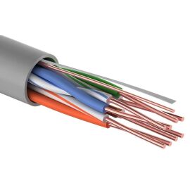 Кабель UTP 4 пары, Кат.5e, внутр., 0,50мм, CCA, PVC, серый, 25м, PROconnect 01-0043-3-25