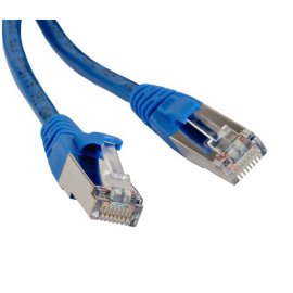 Патч-корд FTP 4 пары, Кат.6, 2хRJ45, 1м, синий, LSZH, Hyperline PC-LPM-STP-RJ45-RJ45-C6-1M-LSZH-BL