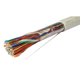 Кабель UTP 50 пар, Кат.3, внутр., 0,47мм, PVC, серый, Cabeus UTP-50P-Cat.3-IN