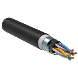Кабель UTP 4 пары, Кат.5e, внеш., 0,51мм, LSZH/LDPE, черный, 305м, ITK LC3-C5E04-189