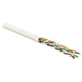 Кабель UTP 4 пары, Кат.5e, внутр., 0,60мм, LSZH, белый, 305м, Hyperline UUTP4-C5E-P24-IN-LSZH-WH-305