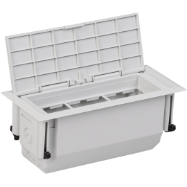 Лючокнапольный ONFLOOR на 6 модулей mini L, IЕK KNU-06-PCL