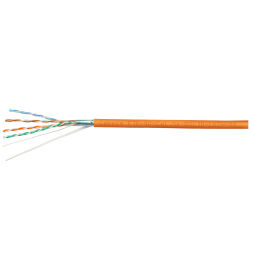 Кабель FTP 4 пары, Кат.5e, внутр., 0,50мм, LSZH, оранж., 100м, Cabeus FTP-4P-Cat.5e-SOLID-LSZH-100
