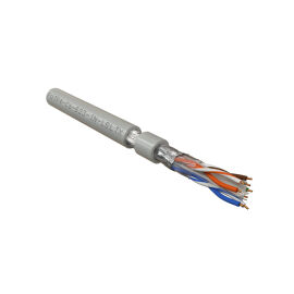 Кабель FTP 4 пары, Кат.6, внутр., 0,56мм, нг(А)-LSLTx, серый, 500м, Hyperline FUTP4-C6-S23-IN-LSLTX-GY-305