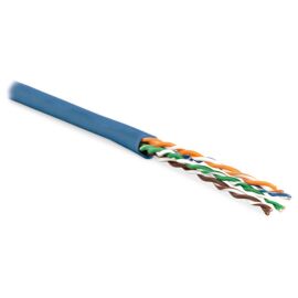 Кабель UTP 4 пары, Кат.5e, внутр., 0,60мм, LSZH, синий, 305м, Hyperline UUTP4-C5E-P24-IN-LSZH-BL-305