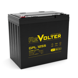 Батарея аккумуляторная GPL 1255, (12В, 55Ач), REVOLTER 4614040030041