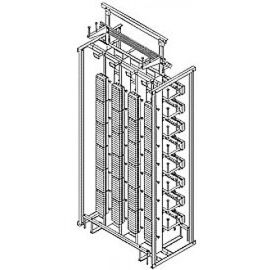Стойка КСДО-4ХМ,плинты 2/8 и 2/10 емкость: линейная сторона-2400 пар, станционная-2560 пар(2/10)