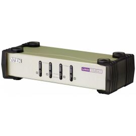 Переключатель KVM Aten CS84U-AT VGA/SVGA+Kbd+Mouse, 1> 4 компьютера/блока/порта/port PS2/USB, c KVM
