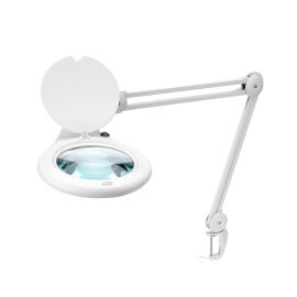 Лупа на струбцине круглая 5D, 178мм, белая, REXANT 31-0503
