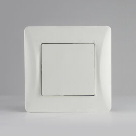 Переключатель одноклавишный перекрестный белый, SPL 201108