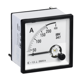 Амперметр Э47 200/5А кл. точн. 1,5 72х72мм, IEK IPA10-6-0200-E