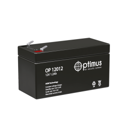 Батарея аккумуляторная OP 12012, (12В, 1.2Ач), Optimus