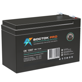 Батарея аккумуляторная CK-1207, (12В, 7.2Ач), Восток PRO 4614050020004