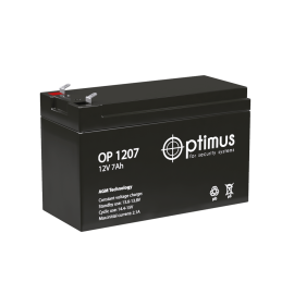 Батарея аккумуляторная OP 1207, (12В, 7Ач), Optimus
