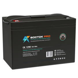Батарея аккумуляторная CK-1290, (12В, 90Ач), Восток PRO 4614050020016