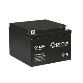 Батарея аккумуляторная OP 1226, (12В, 26Ач), Optimus