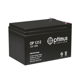 Батарея аккумуляторная OP 1212, (12В, 12Ач), Optimus