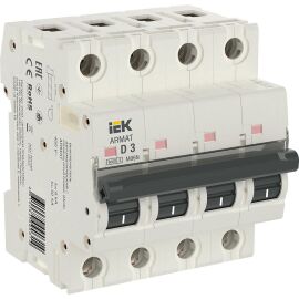 ARMAT Автоматический выключатель M06N 4P D 3А IEK