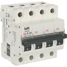 ARMAT Автоматический выключатель M06N 4P D 20А IEK
