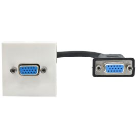 PRIMER РКМ-20-20-П Розетка мультимедийная VGA M/M (2 модуля) белая IEK