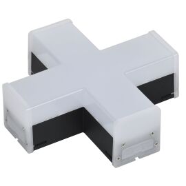 Светильник светодиодный X-образный 1010 12Вт 6500К 180х180х58мм черный IEK