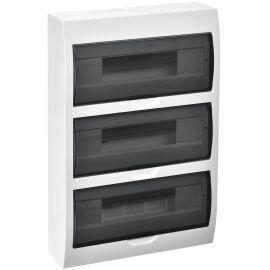 Корпус пластиковый ЩРН-П-36 черная прозрачная дверь IP41 GENERICA