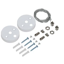 Комплект для подвесного монтажа для светильника светодиодного линейного белый IEK