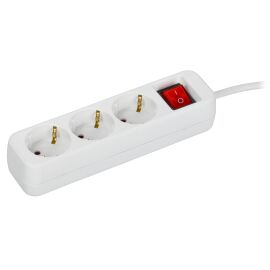 UMA Удлинитель У03К 3 места 2P+PE 5м 3х1,5мм2 16А белый IEK