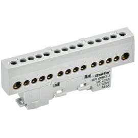 TEKFOR Шина L "фаза" изолированная на универсальном держателе 8х12-14-Ср IEK