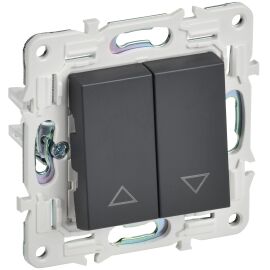 SKANDY Выключатель жалюзи 10А SK-V12T титан IEK